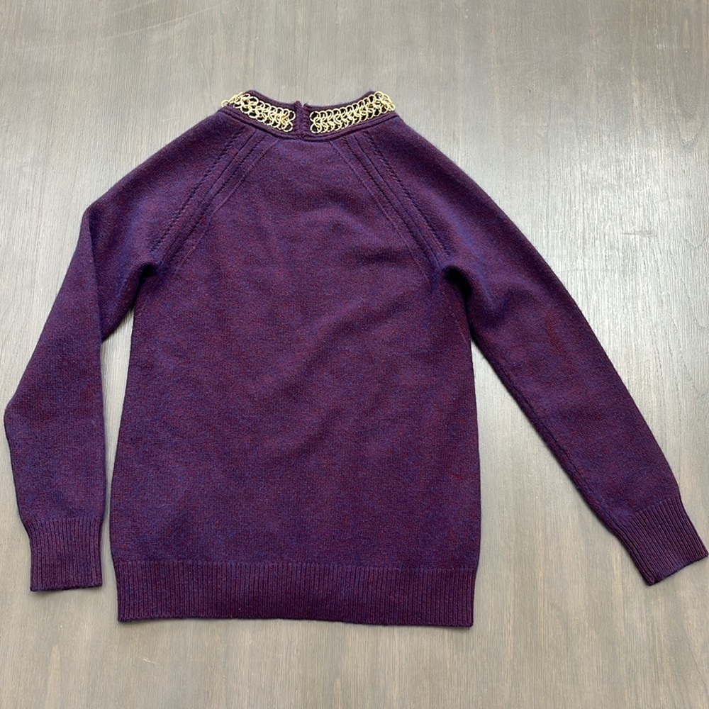 Burberry Wool and Cashmere Crew Neck Sweater Cropped Length - Picture 2 of 7